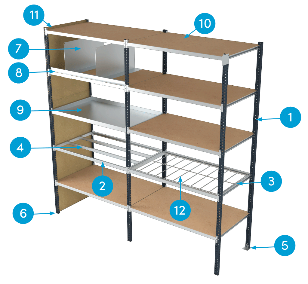 Fiche nomenclature du rayonnage Autostable RAP, la solution économique pour votre archivage